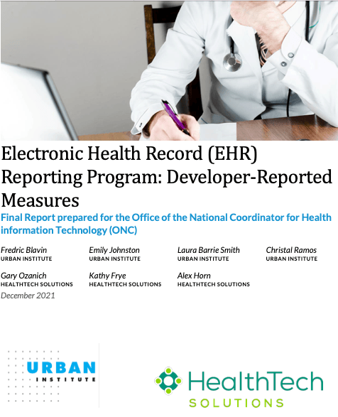 EHR Reporting Prog